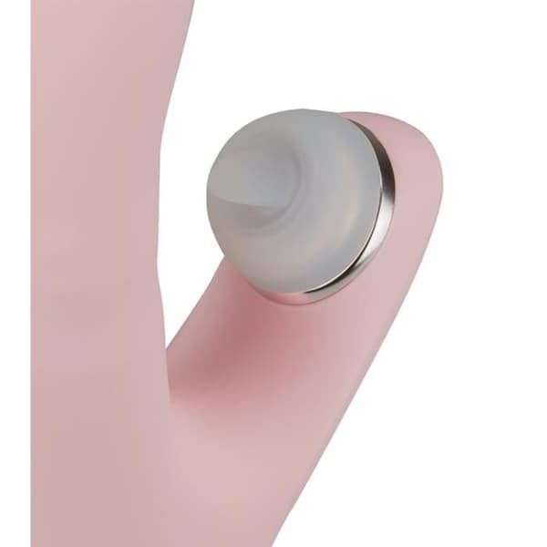 roterande kanin vibrator med 3 stimulerande spetsar Absolute - Rosa