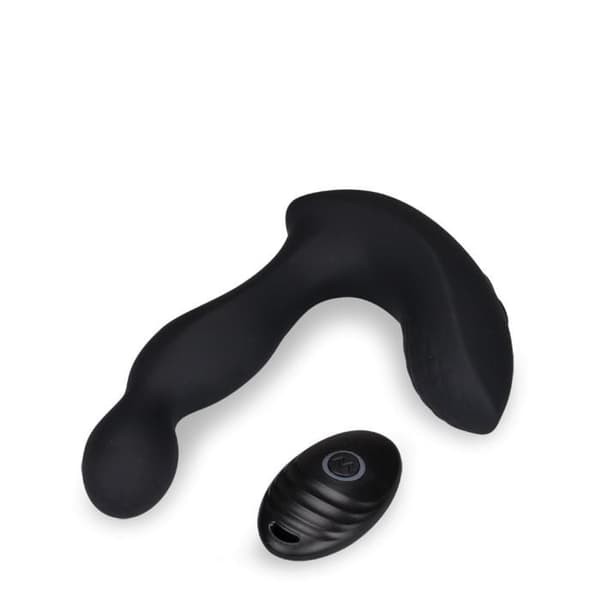 Fjärrstyrd vibrerande analvibrator prostatastimulator - svart