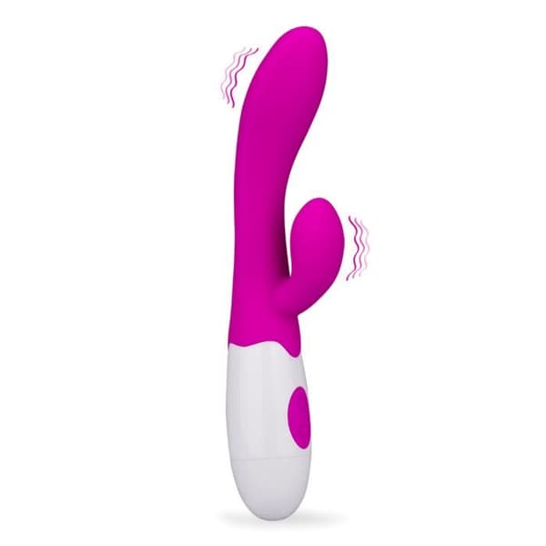 Rabbit vibrator silikon 30 hastigheter - Fuchsia