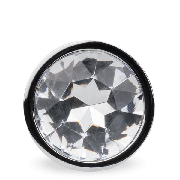 Metallplug anal rosablomma Ljus - 7 färger - Diamant