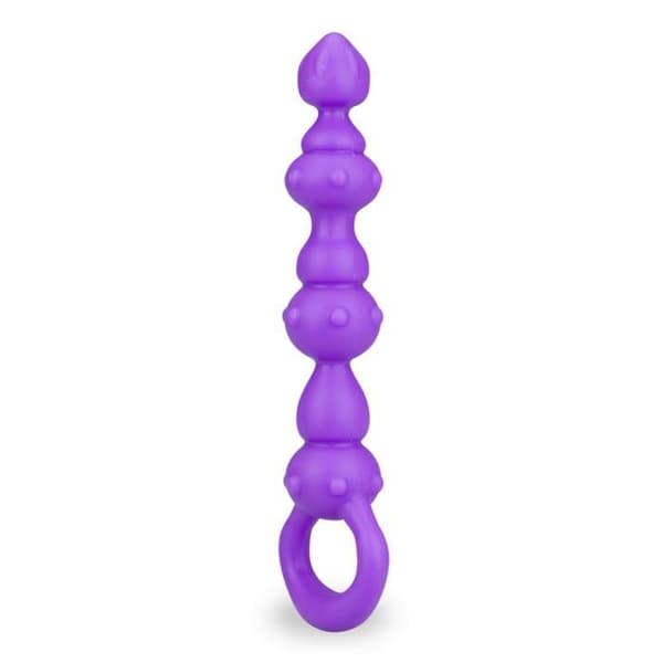 Analplug med perler för analsex - Lila