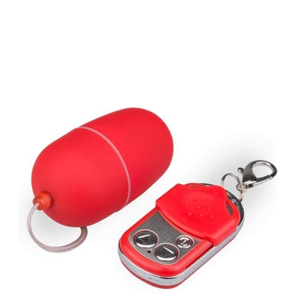Fjärrstyrd vibroägg - Distanstvibrator för par - Röd