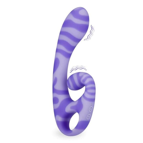 Siliconkanin vibrator Ades - Lila