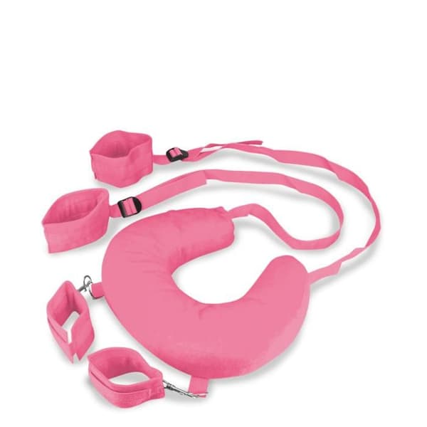 Fängsel bondage för anklar och handleder med kudde - Rosa