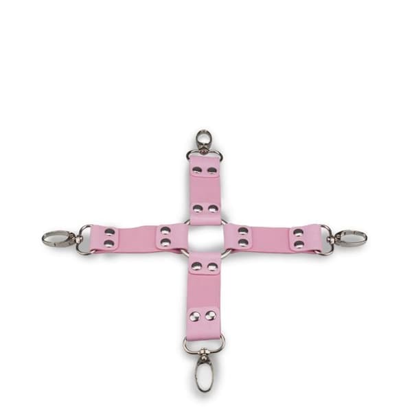 Korsettknytning Hogtie - Rosa