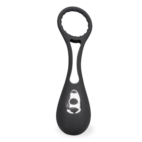 Hero Analvibrator, Vibrerande Prostatastimulator med Ring - Svart
