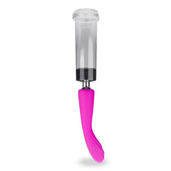 Penispump och vibrator 7 lägen - Lila