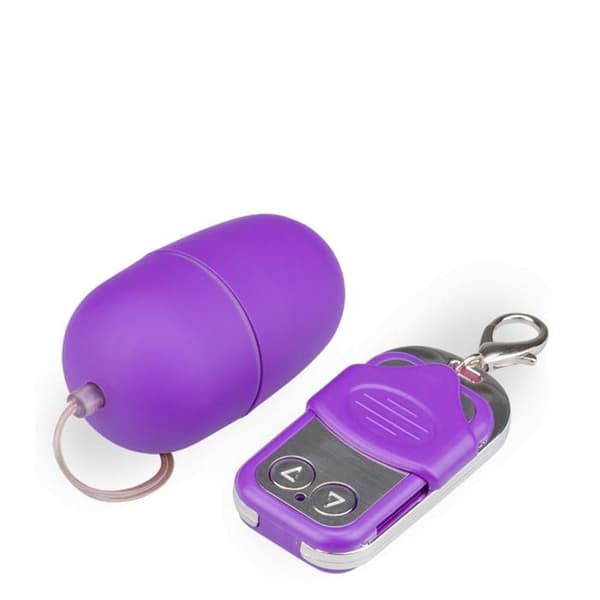 Fjärrstyrt vibrerande ägg - Vibrator för par - Lila