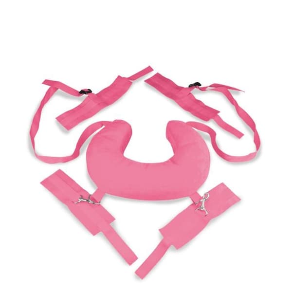 Fängsel bondage för anklar och handleder med kudde - Rosa