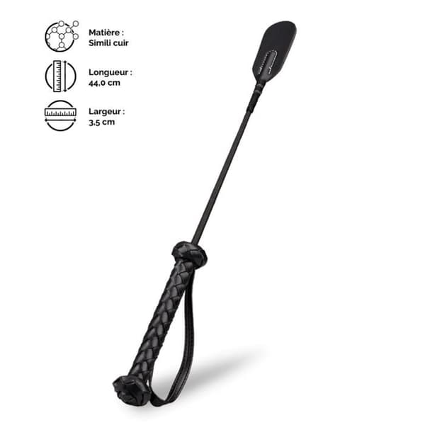 Flutter BDSM Whip - Svart