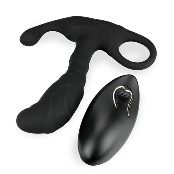 Anal vibrator Prostatastimulator med fjärrkontroll Genius - Svart