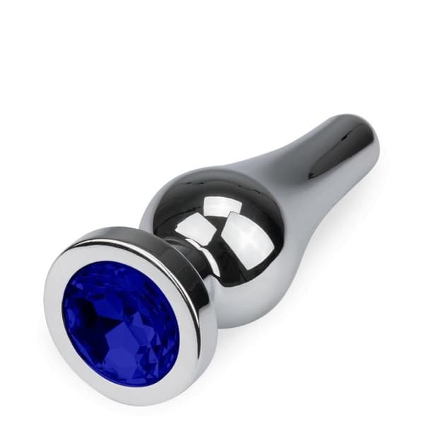 Metallplugg för anus Rocket M - 7 färger - Safir