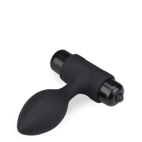 Buttplug anal vibrerande 10 lägen - Noir