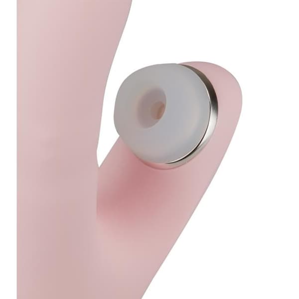 roterande kanin vibrator med 3 stimulerande spetsar Absolute - Rosa