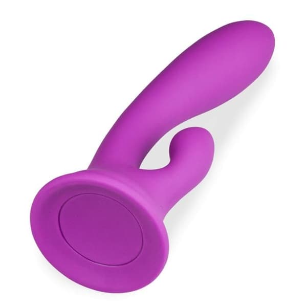 Kaninförsedd sugpropp vibrator Cuddly - Lila