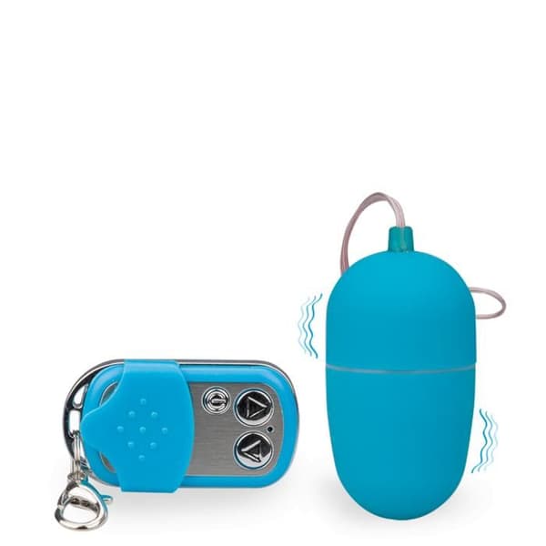 Fjärrstyrd vibrerande ägg - Vibrator för par - Blå