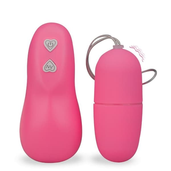 Fjärrstyrd vibrerande ägg - Avståndsvibrator för par - Rosa