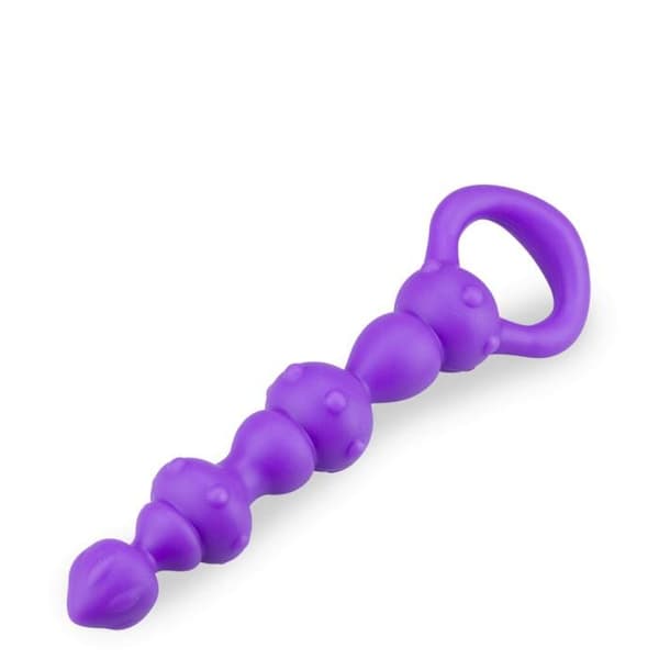 Analplug med perler för analsex - Lila