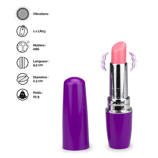 Klitorisstimulator Lipstick Lover - Lila