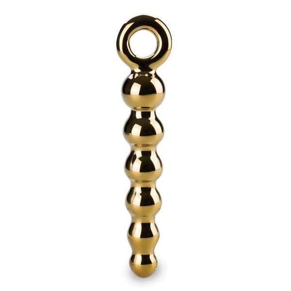 Glasanalplugg Treasure - Guld
