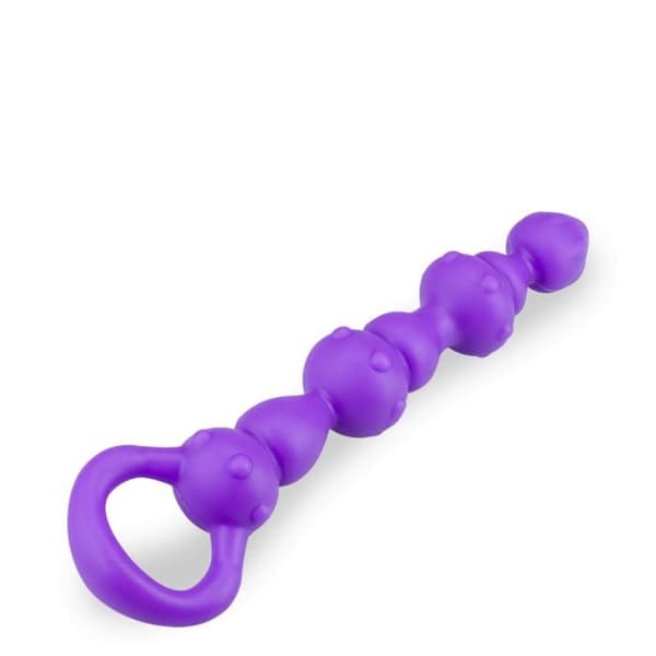 Analplug med perler för analsex - Lila