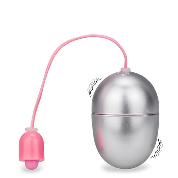 Vibrerande ägg Wiggle - S - Fjärrstyrd vibrator för par - Silver