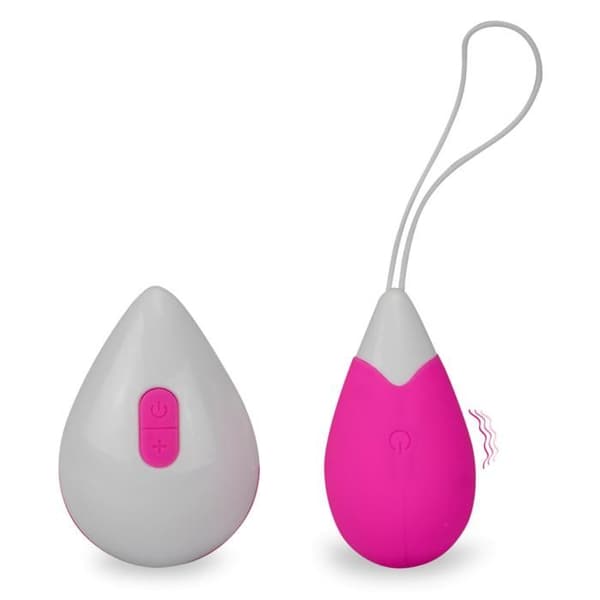 Fjärrstyrd vibrerande ägg Love Drop - Vibrator för par - Fuchsia