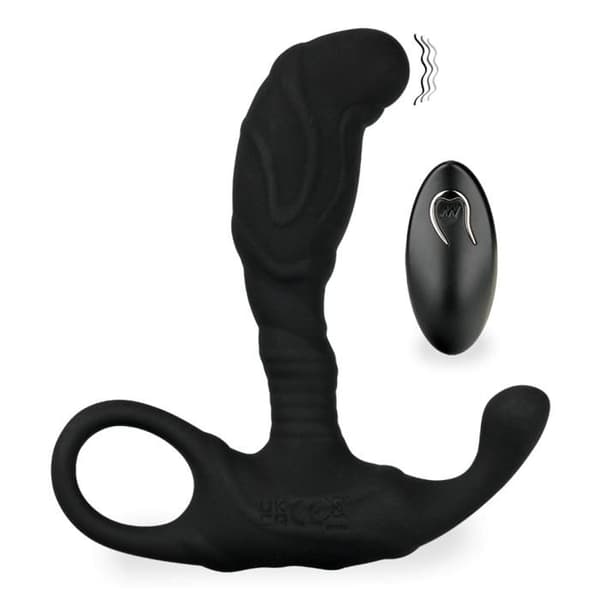 Anal vibrator Prostatastimulator med fjärrkontroll Genius - Svart