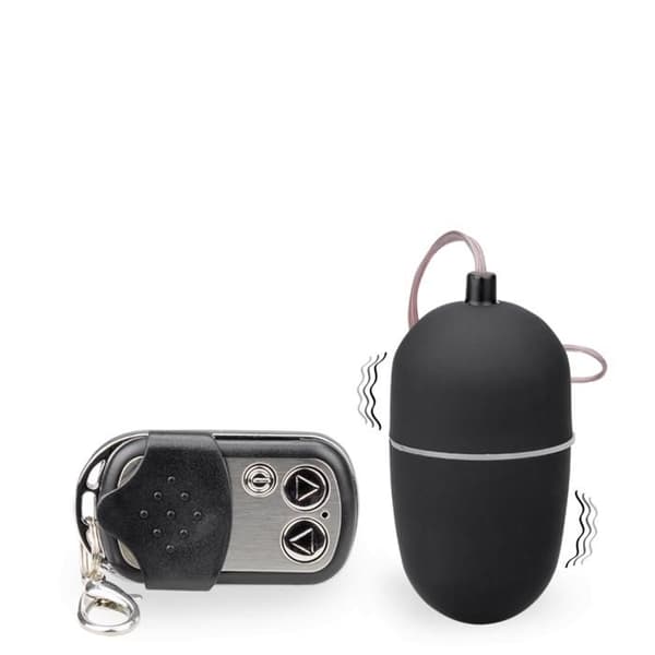 Fjärrstyrt vibrerande ägg - Vibrator för par - Svart