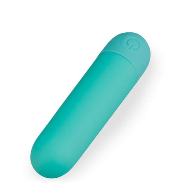 Mini vibromasseur rechargeable en silicone Dazzling - Turquoise