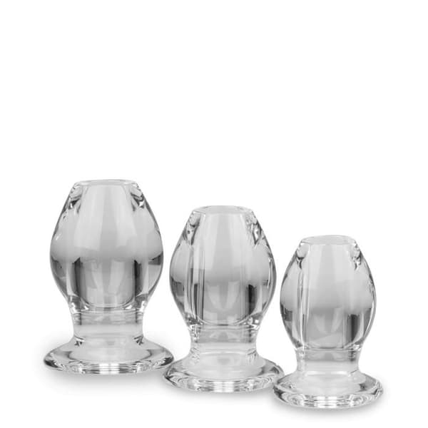 Set om 3 tunnelpluggar Quory - Crystal