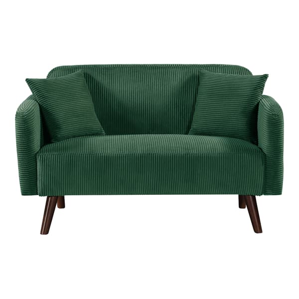 Soffa Midt 2-sits 132x70x80,5 cm grön [en.casa]