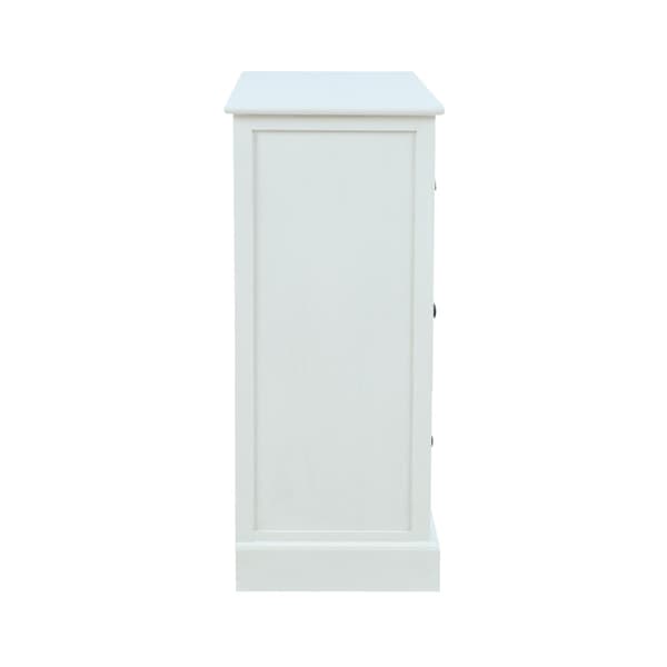 Skåp 80x35x80 cm vitt trä