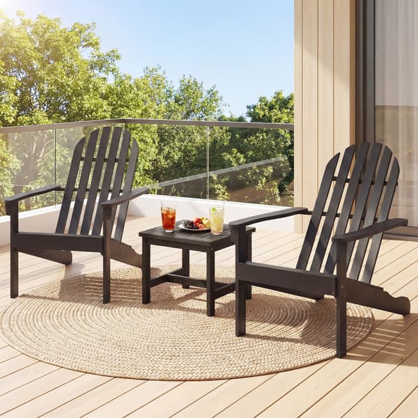 Adirondack havestole 2 stk 94x66x86 cm sort