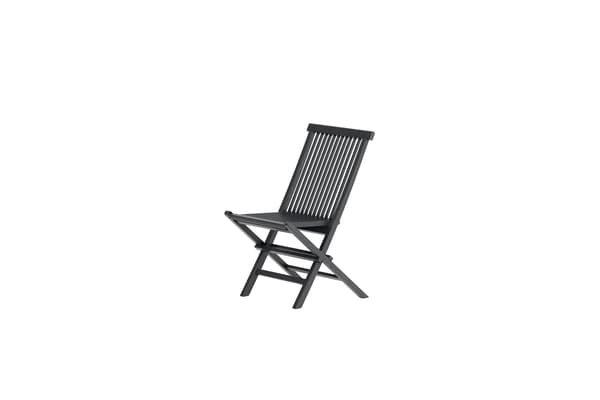 Spisebordsstol, Kenya, 2-pak, Sort, Teak