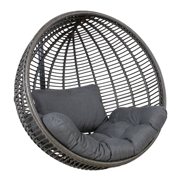Kudde CLOBE 64x106x15 cm Mörkgrå Tyg