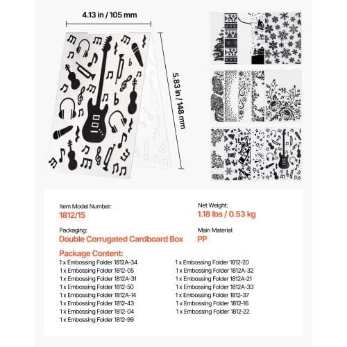 Präglingmappar 15 st 105x148 mm PP-plast