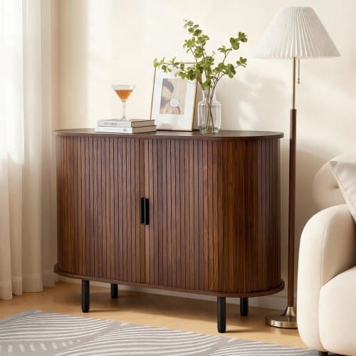 Kaffebar Skab, 100x40x75 cm, Valnød