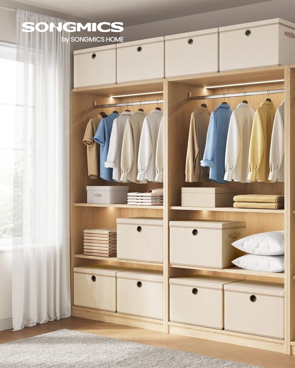 Förvaringsboxar, med Lock, 3 Set, Förvaringsboxar