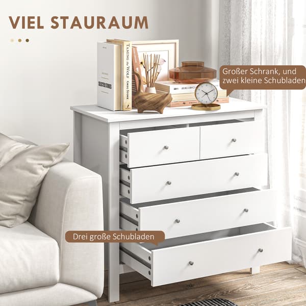 Sideboard 79x39,5x80,5 cm Vit, förvaring