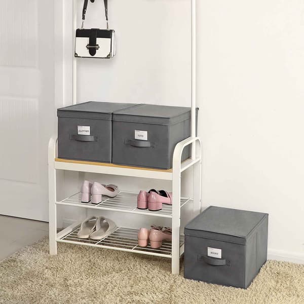 Förvaringslåda set, 40x30x25 cm, Grå