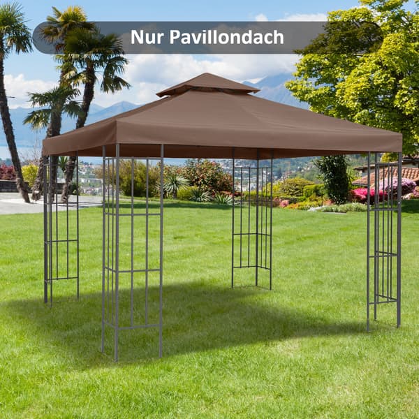 Pavillon erstatningsdug, 300x300 cm, Brun
