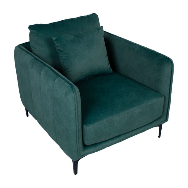 Lænestol BIANKA 84x85x98 cm grøn stof