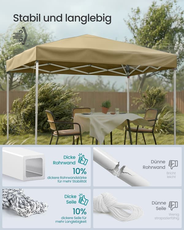 Pavillon 300x300x260 cm Beige