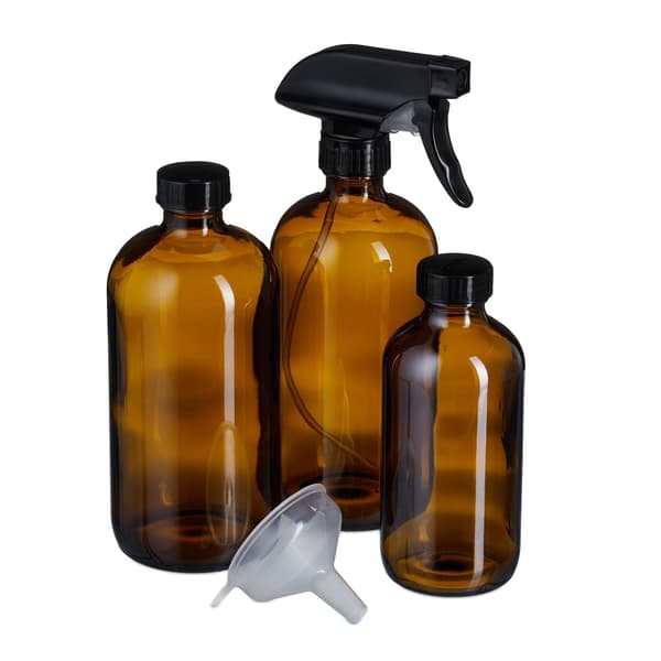 Sprayflaskset, 4 delar, brun, Kodustaar