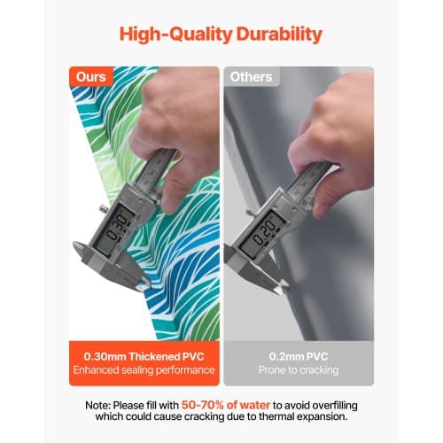 Poolskydd Vattenpåsar, 5-pack, 240x30 cm, PVC, Dubbelkammare, Vinter
