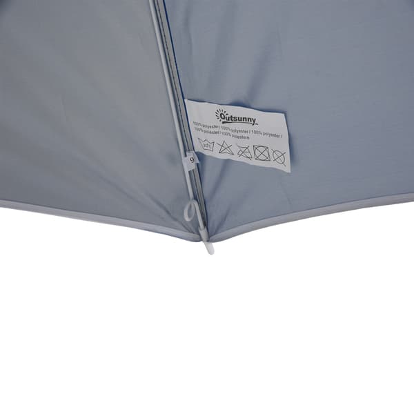 Strandparasol, 220x220 cm, Blå