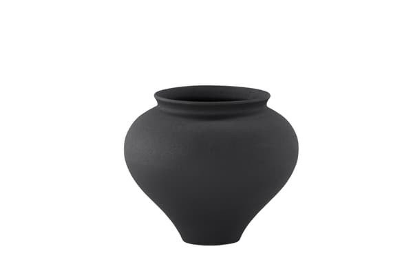Vase Rellis 11x18x18 cm Sort