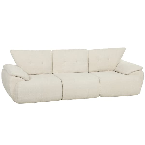 3-sits soffa 260x92x80 cm krämvit