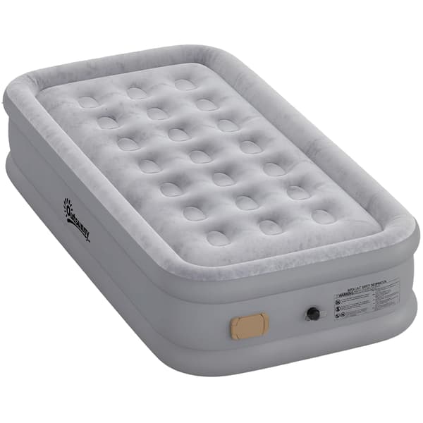 Ilmapatja 190x97x39 cm Harmaa PVC
